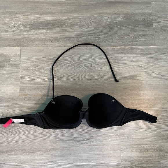 Victoria’s Secret 36C pink & black flirt bandeau bikini tops - Picture 5 of 16